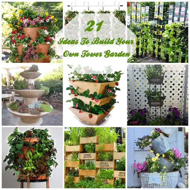 21 Amazing Ideas To Build Your Own Tower Garden