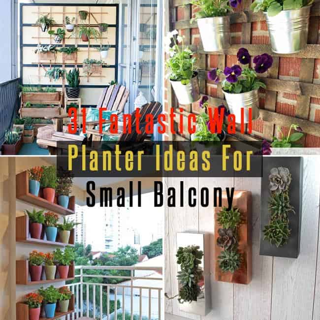 31 Fantastic Wall Planter Ideas For Small Balcony Gardenoid