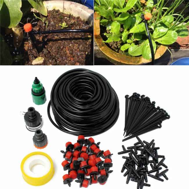 How To Build DIY Drip Irrigation System For Potted Plants Gardenoid