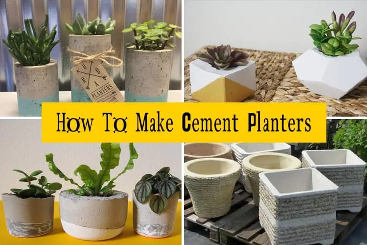 How To Make Cement Planters : DIY Concrete Planters - Gardenoid