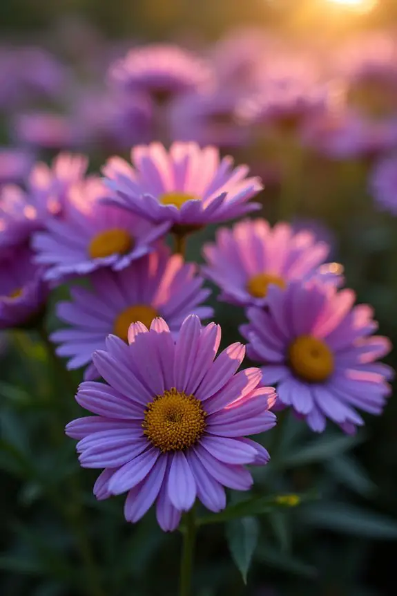 autumn s vibrant purple blooms