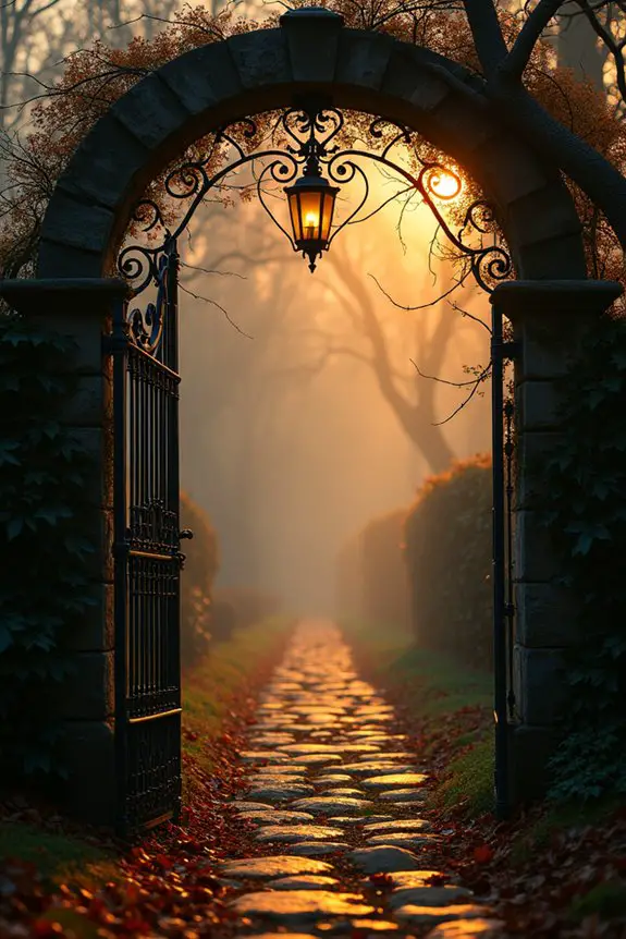 elegant wrought iron gates