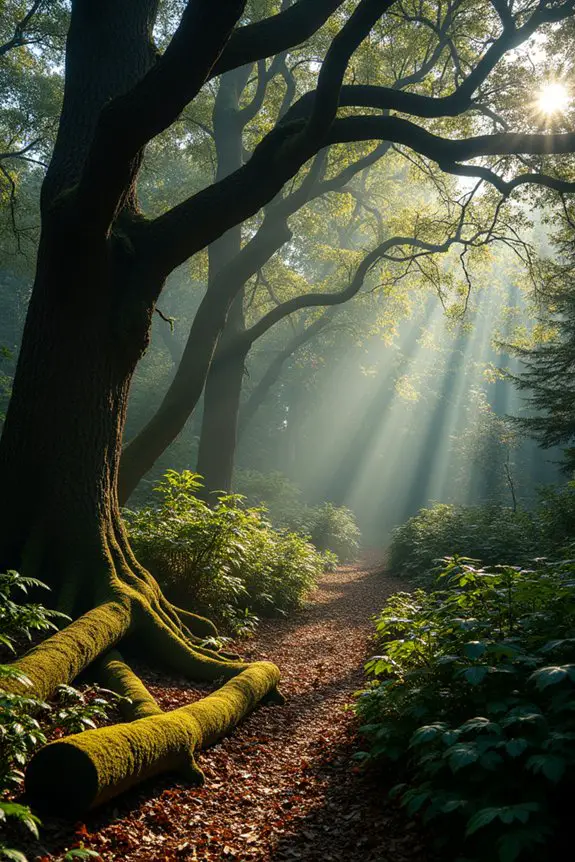 enchanted towering tree sanctuary