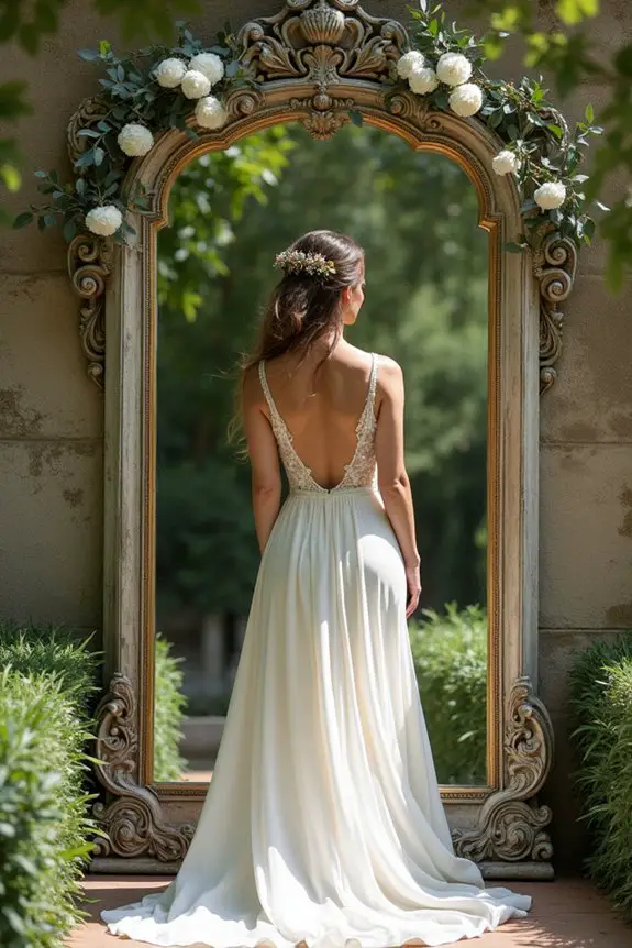 enchanting antique mirror backdrop