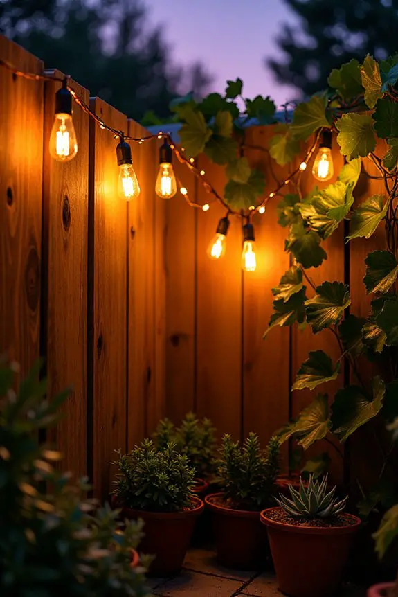 enchanting evening garden ambiance