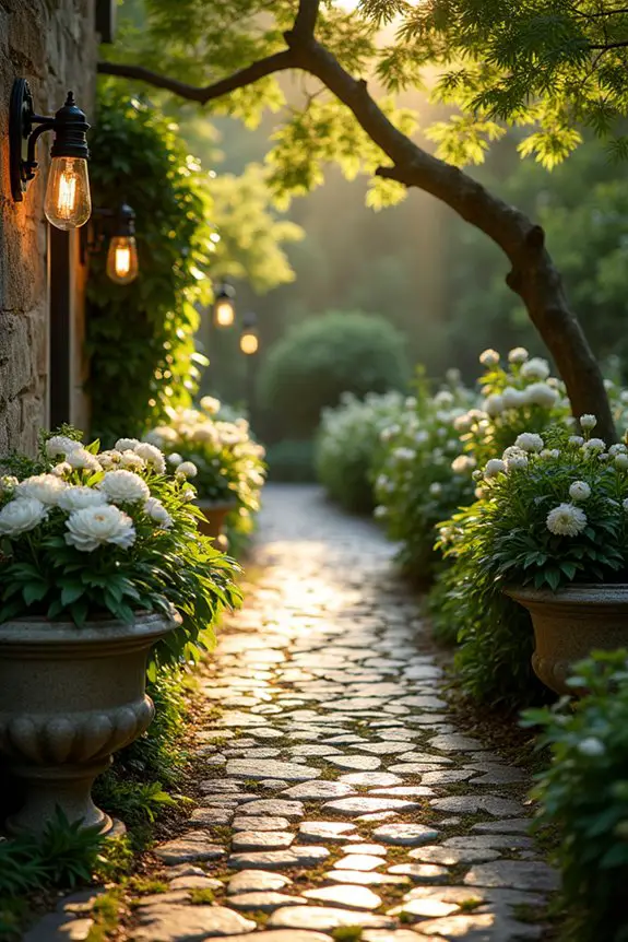 enchanting illuminated garden pathways