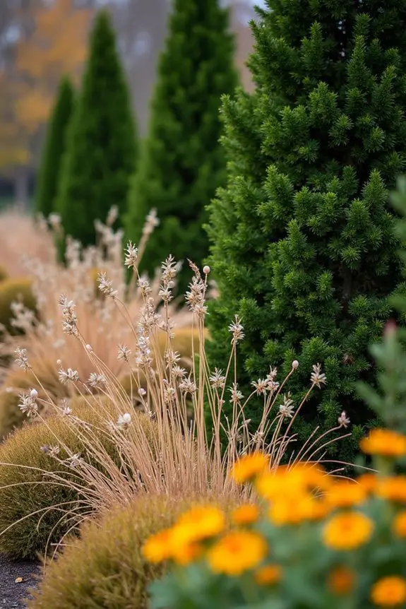 evergreen plants enhance gardens