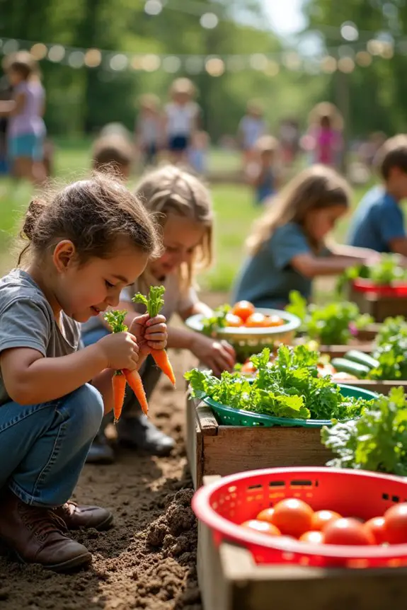 harvesting fun and learning