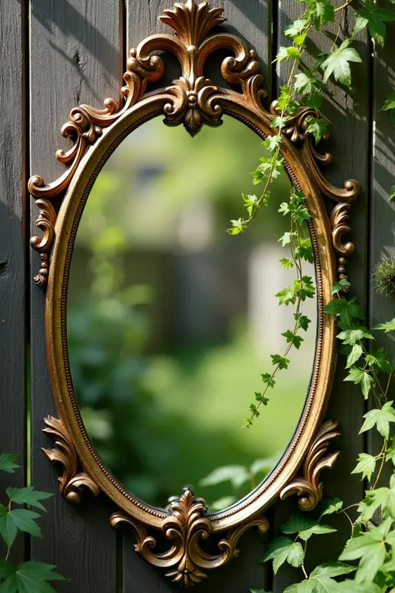mirrors expand outdoor spaces