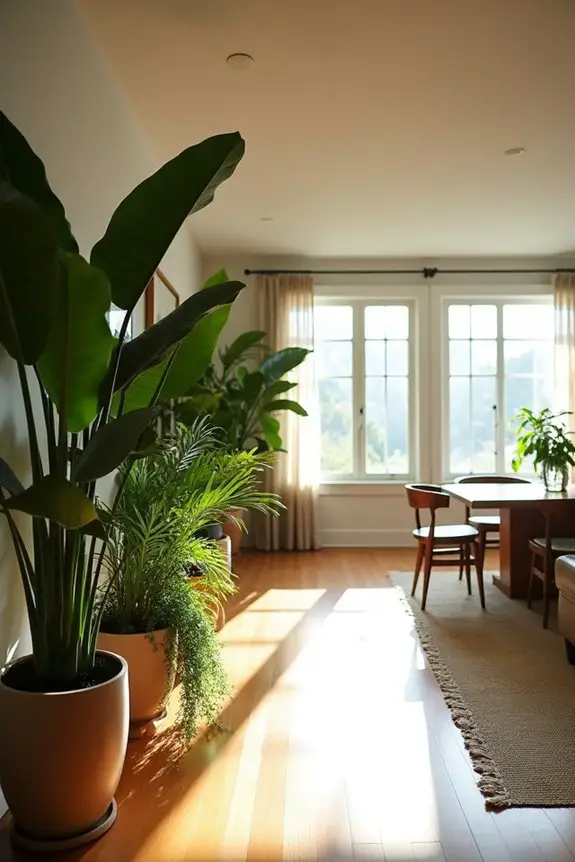 plants as decorative dividers