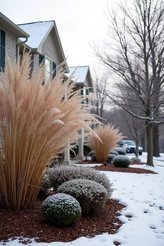 seasonal beauty through shrubs