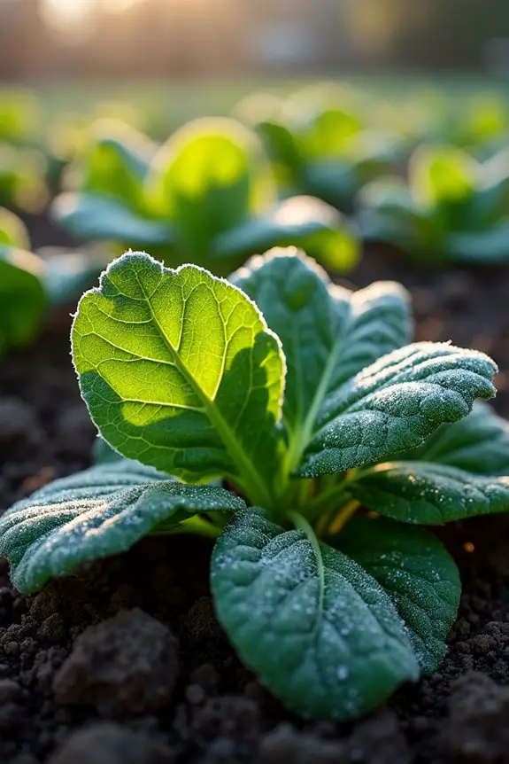 sweet tender spinach abundance
