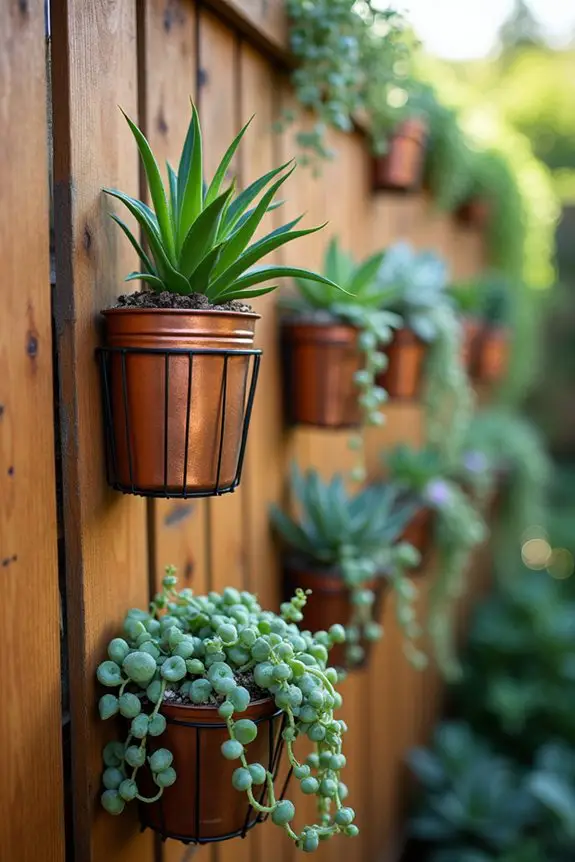 vertical garden planter arrangements