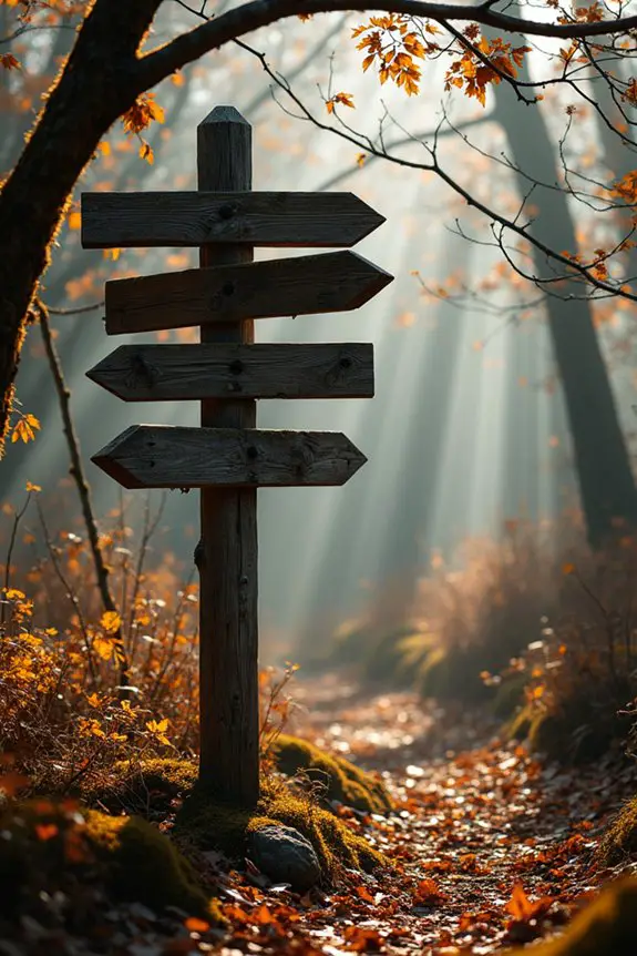 whimsical garden directional signs