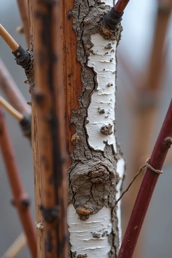 winter s captivating bark display