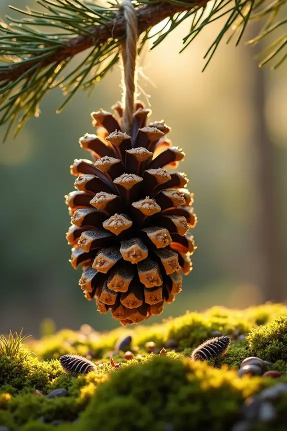 pinecone bird feeder instructions