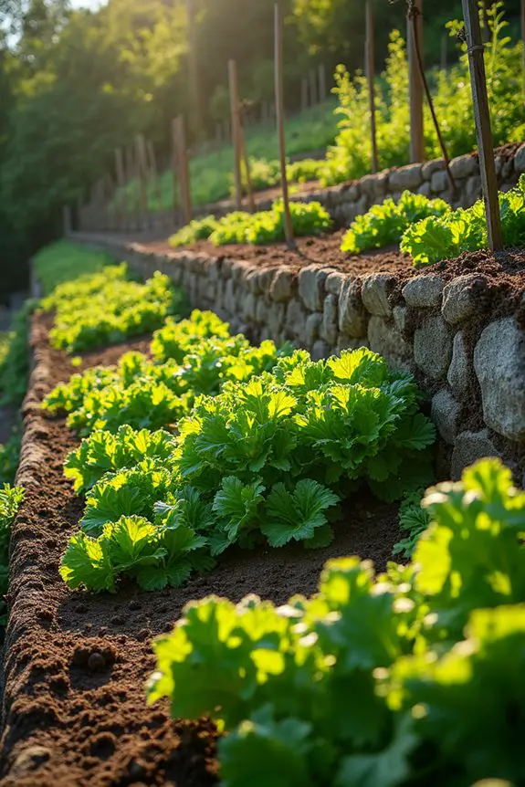 slope vegetable garden solutions