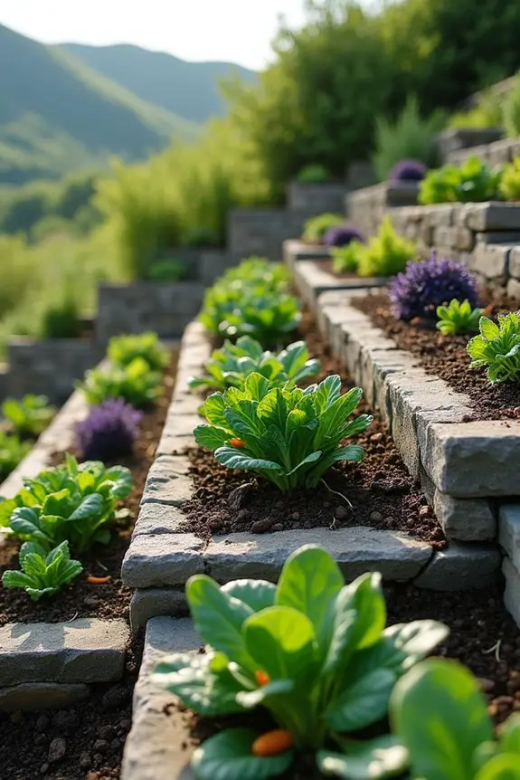 terraced garden beds creation