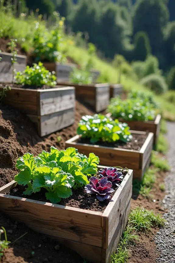 terraced gardens for productivity