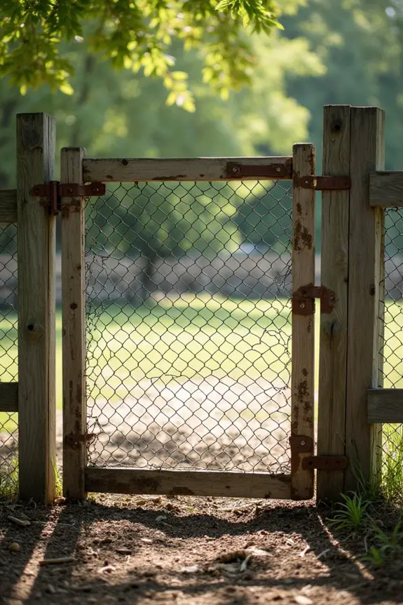 charming chicken coop gates