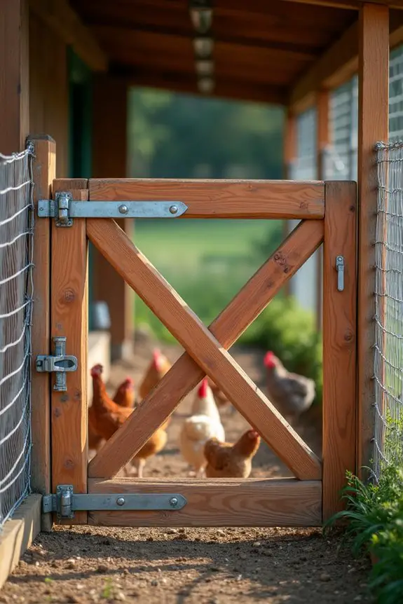 gravity operated gate security