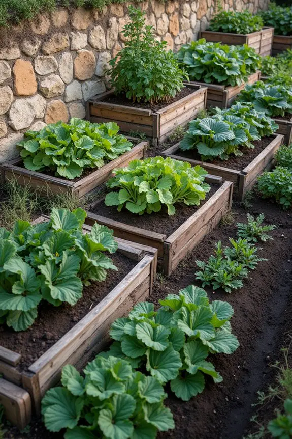 hillside garden structural support