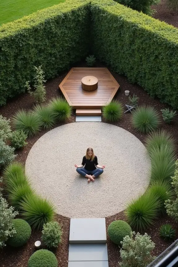 intimate outdoor living zones