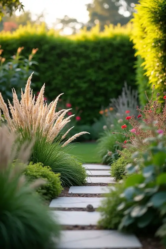 layered planting for depth