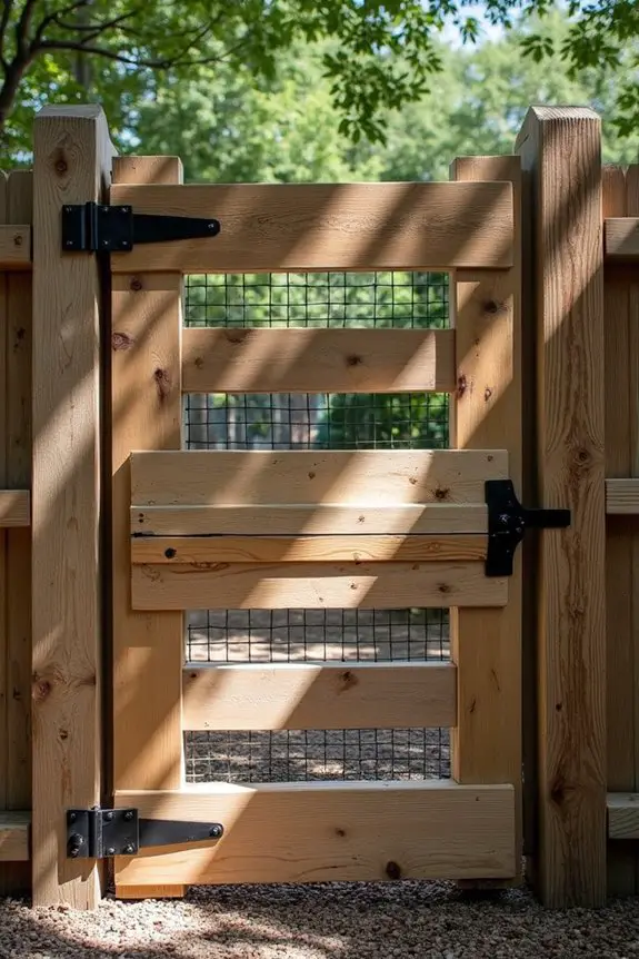 repurposed pallet gate design