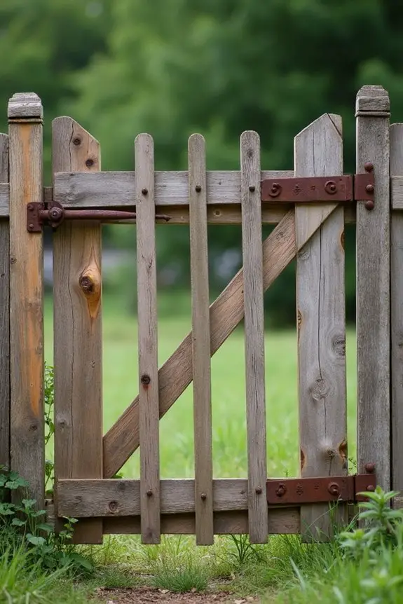 rustic swing gate design