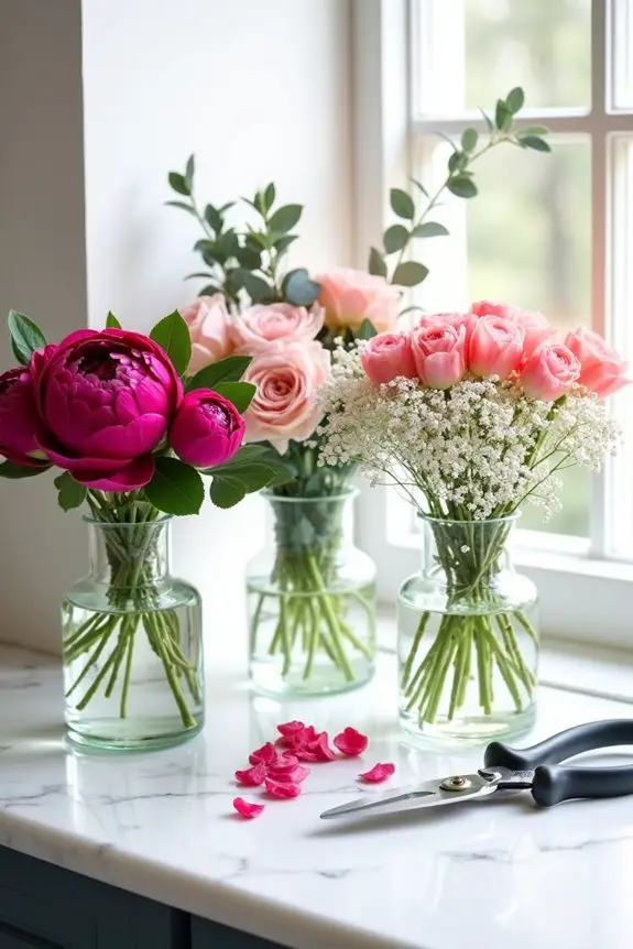 seasonal pink flower care
