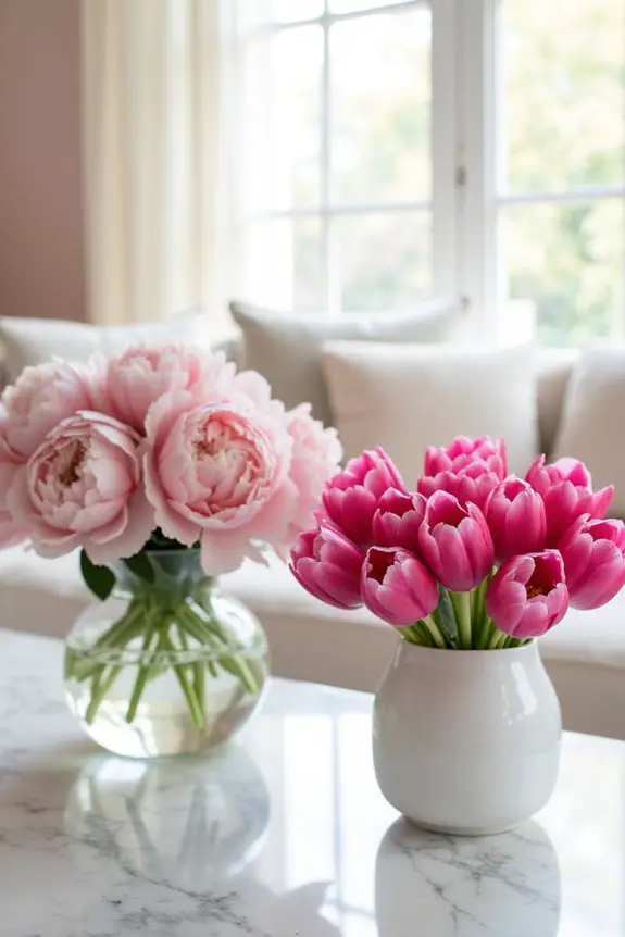 transformative pink flower shades
