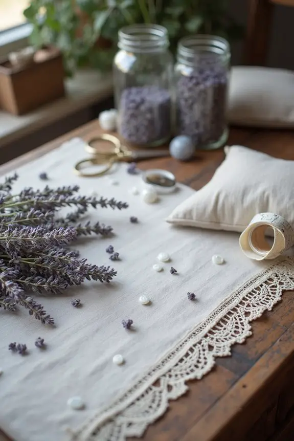 vintage lavender pillow charm