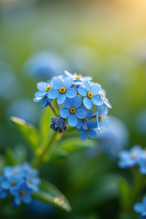 charming blue spring blooms