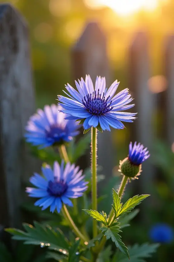charming self seeding blue blooms