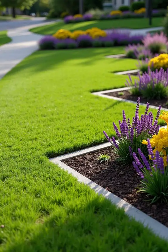 clean edges enhance landscapes