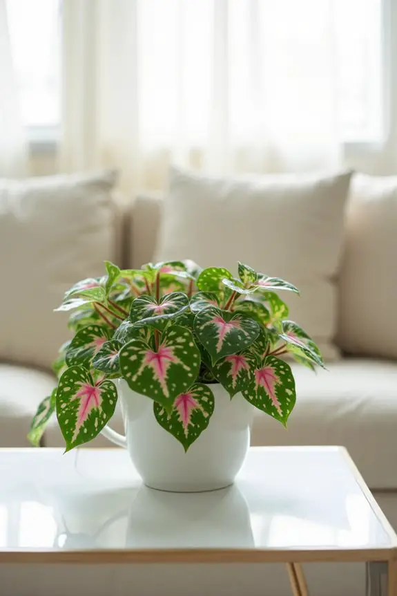 colorful indoor plant care