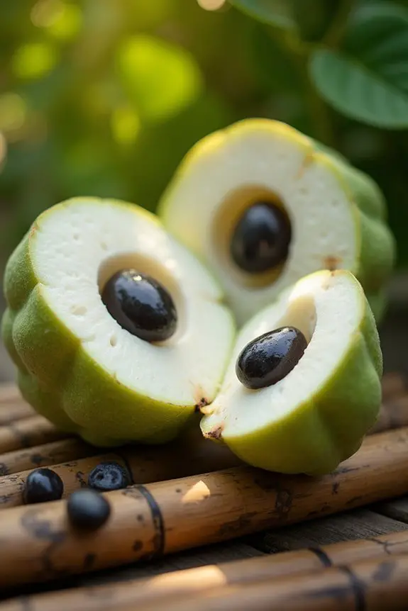 creamy tropical dessert fruit