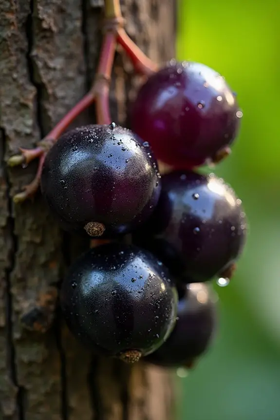 enchanting purple black fruiting spectacle