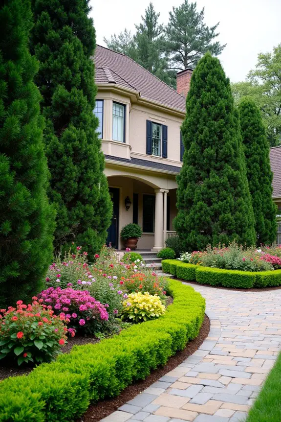 layered plants create depth