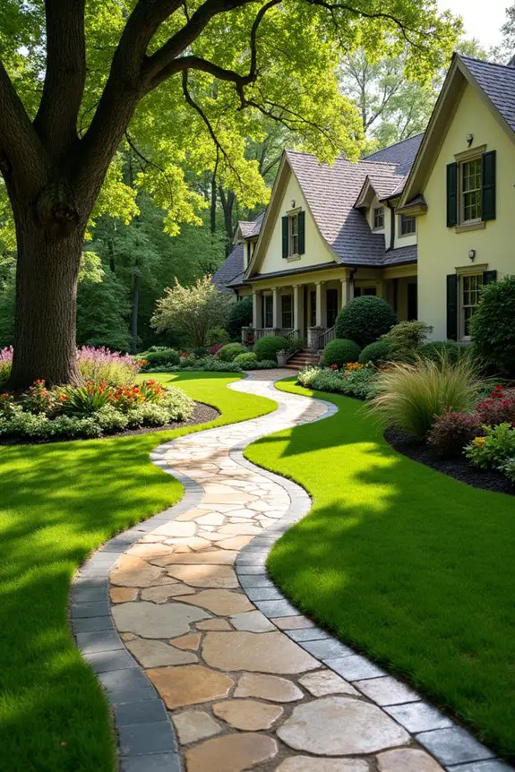 meandering stone pathway elegance