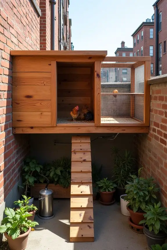 vertical chicken coop design
