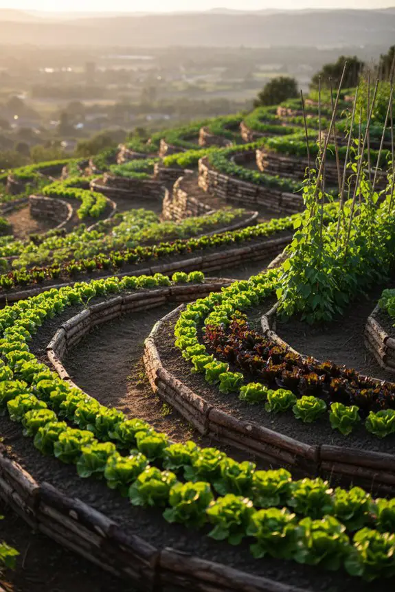 contour gardening with hugelkultur