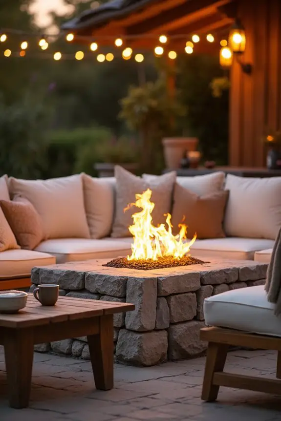 cozy outdoor gathering spaces