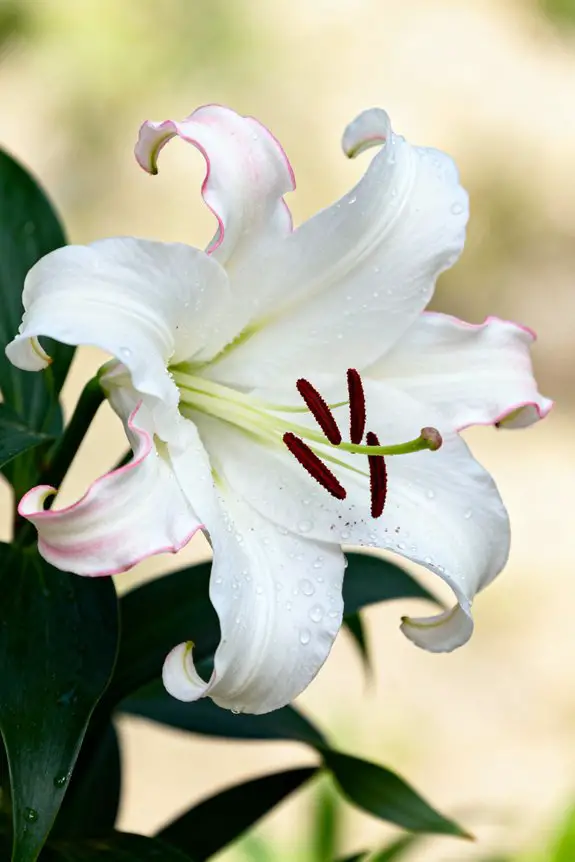 crimson blooms sturdy stems