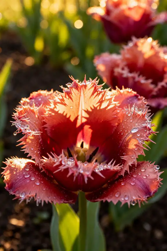delicate fringed tulip beauty