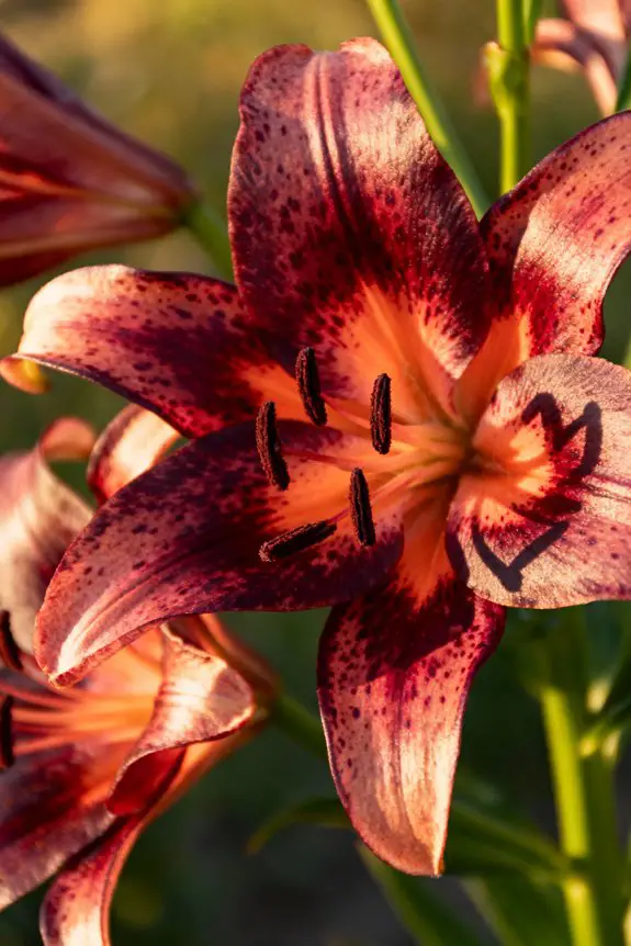 exotic sunset colored blooms