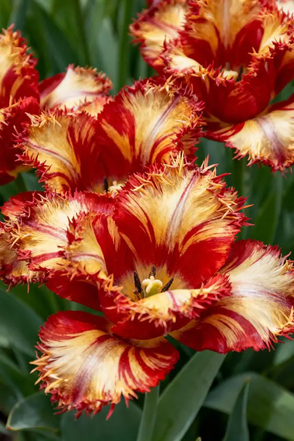 flamboyant colorful spring blooms