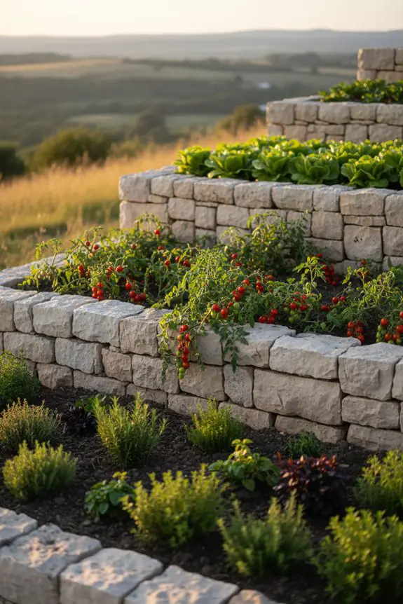 terraced garden beds advantages