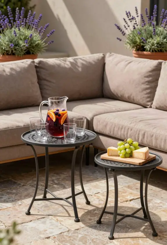 functional outdoor side tables